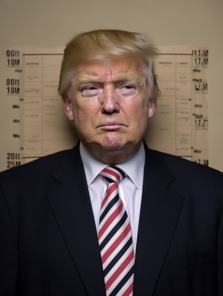 Donald Trump's Mugshot: A Towering Tale of Tresses and Tan Lines!