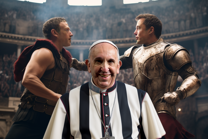 Pope Francis Calls for Fair Play in Zuckerberg-Musk Deathmatch, Adds, 'May the Best Al Gore Rhythm Win'